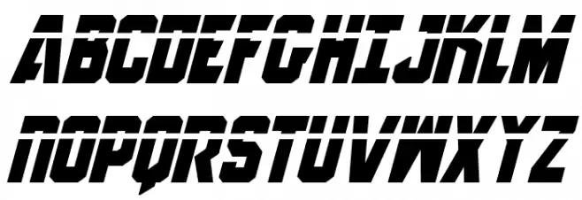 Anitlles Laser Italic Fonte MAIÚSCULAS