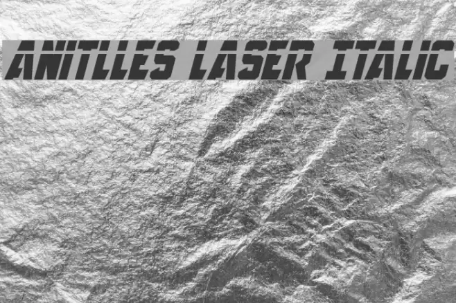 Anitlles Laser Italic Font examples