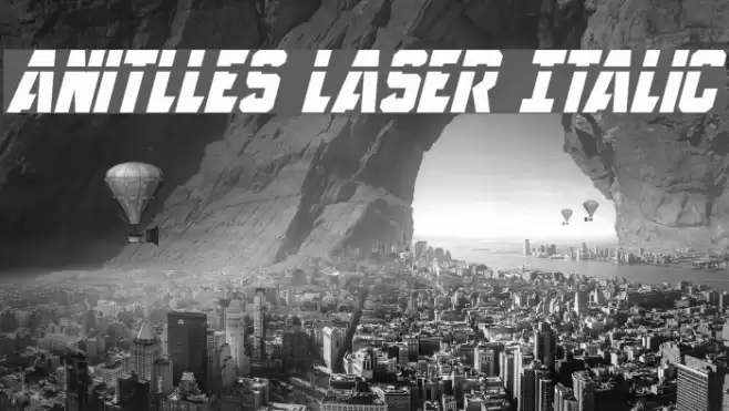 Anitlles Laser Italic Font examples