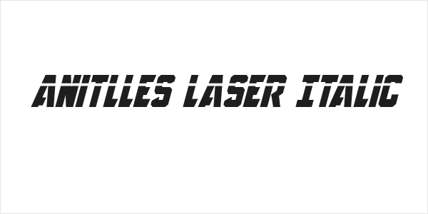 Anitlles Laser Italic Logo