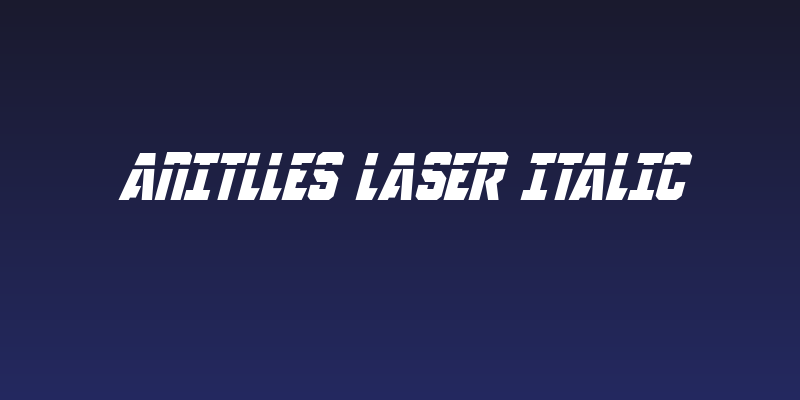 Anitlles Laser Italic Social Header