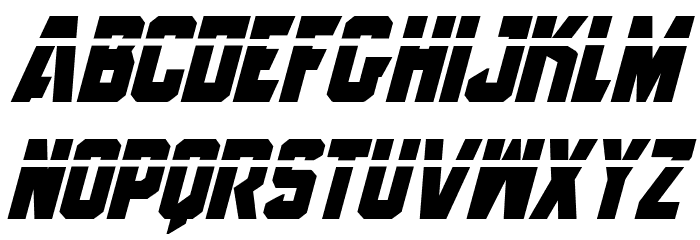 Anitlles Laser Italic Font LOWERCASE
