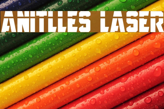 Anitlles Laser Font examples