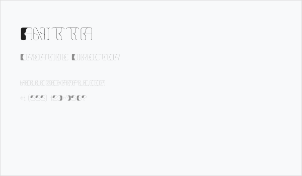 Anitta Business Card