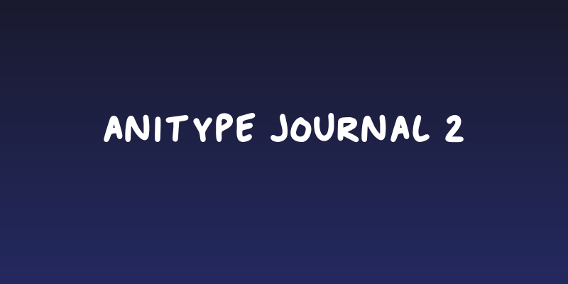 Anitype Journal 2 Social Header