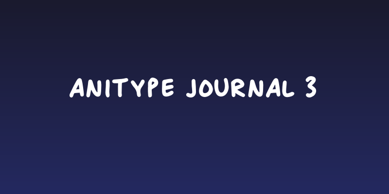 Anitype Journal 3 Social Header