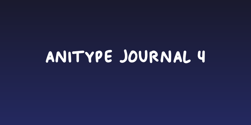 Anitype Journal 4 Social Header
