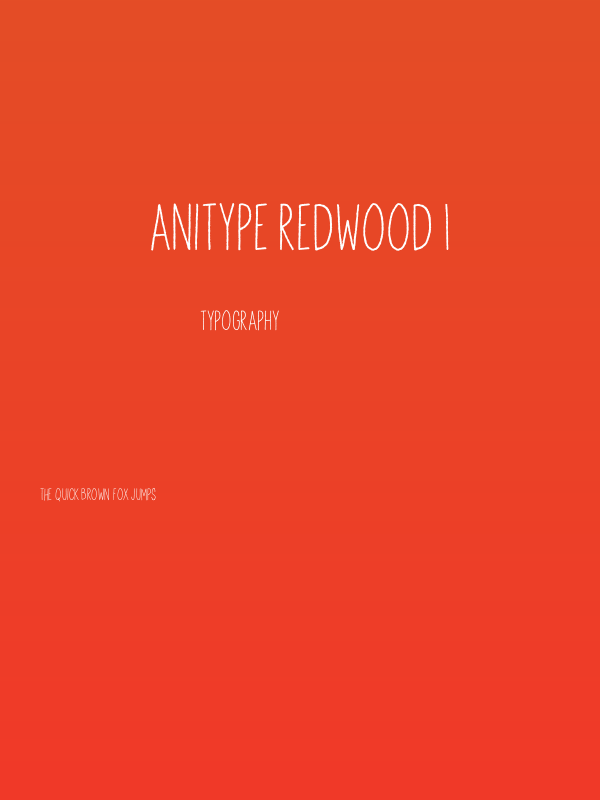 Anitype Redwood 1 Poster