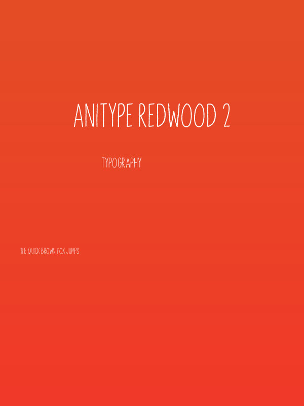 Anitype Redwood 2 Poster