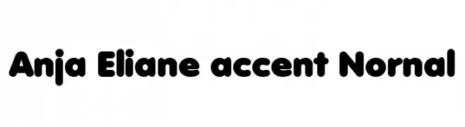 Anja Eliane accent Nornal  font caratteri gratis