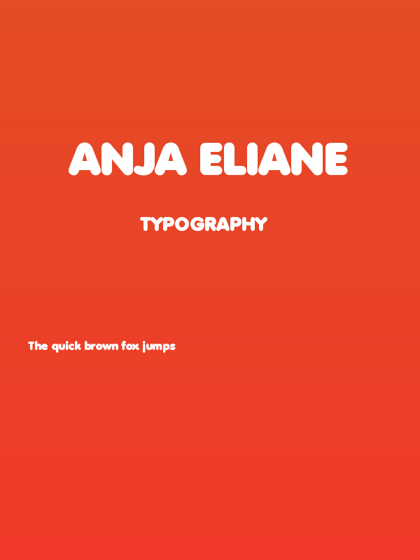 Anja Eliane Poster