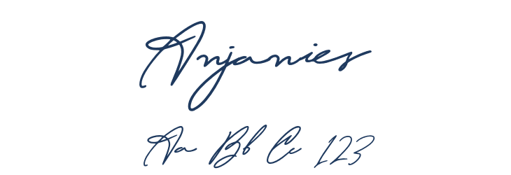 Anjanies Font Preview