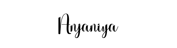 Anjaniya  Frei Schriftart Herunterladen