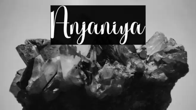 Anjaniya Font examples