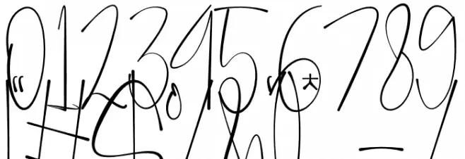 Anjany Sallentiny Font OTHER CHARS