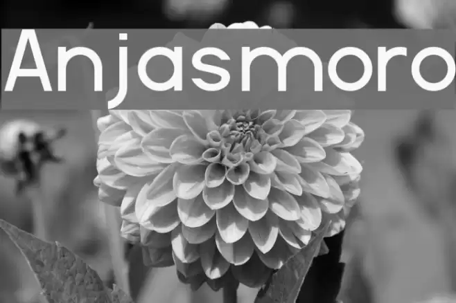 Anjasmoro Font examples