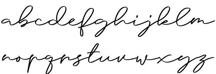 Anjel Script Font LOWERCASE