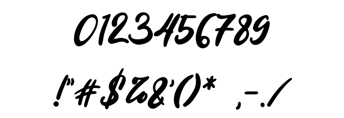 Anjelica Script Font OTHER CHARS