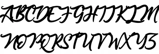 Anjelica Script Font Litere mari