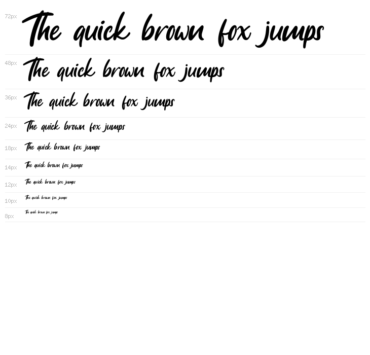 Anjelica Script Waterfall