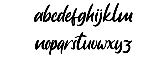 Anjelica Script Font LOWERCASE