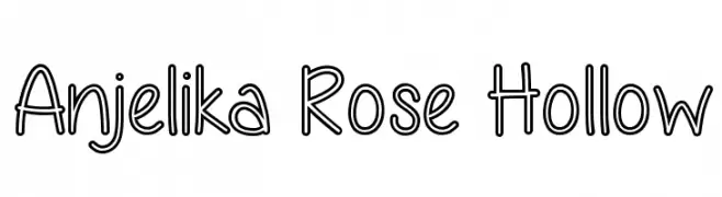 Anjelika Rose Hollow  Descarca Fonturi Gratis