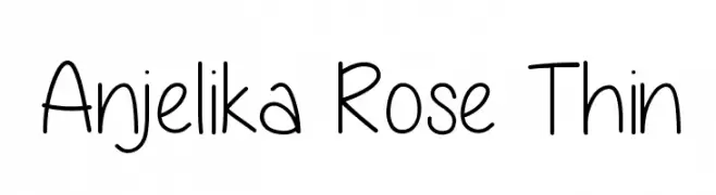 Anjelika Rose Thin  Frei Schriftart Herunterladen
