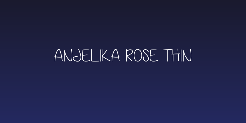 Anjelika Rose Thin Social Header