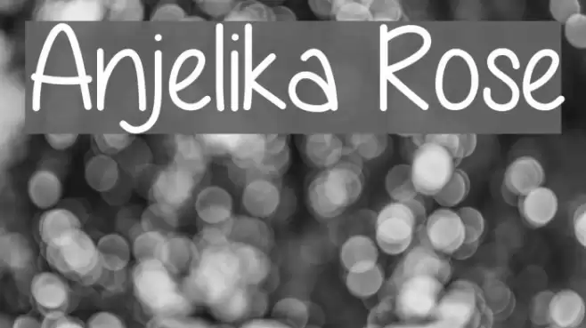 Anjelika Rose Font examples