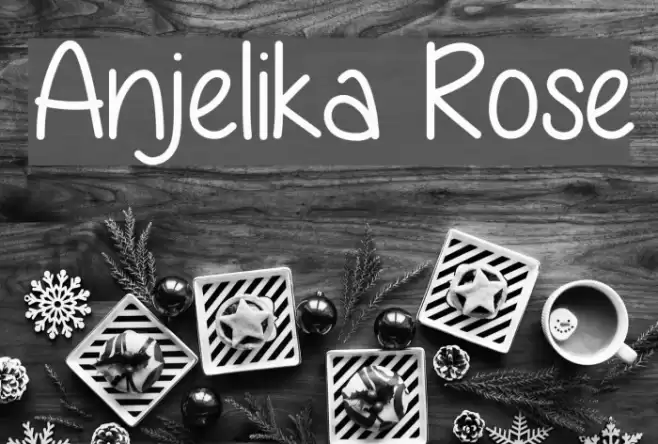 Anjelika Rose Font examples