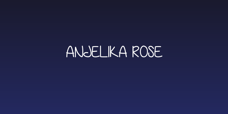 Anjelika Rose Social Header