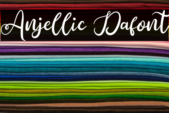 Anjellic Dafont Font examples