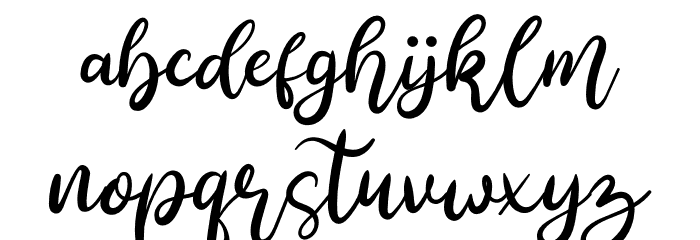 Anjellic Dafont Font LOWERCASE