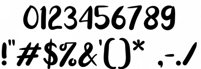 Anjellic Sans Font OTHER CHARS