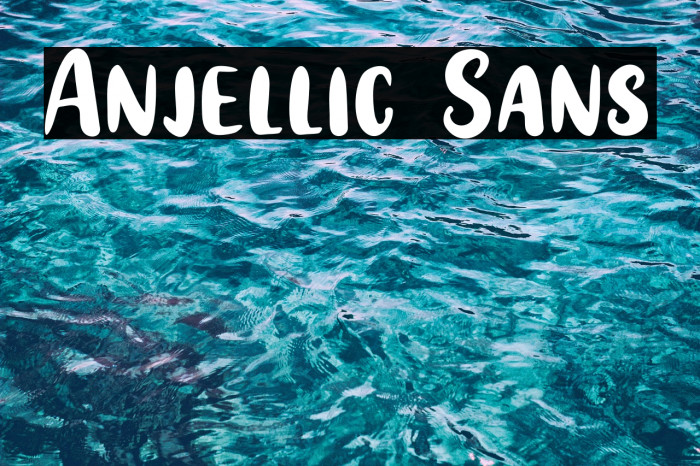 Anjellic Sans Example 1