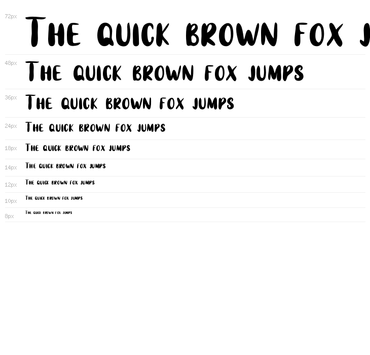 Anjellic Sans Waterfall