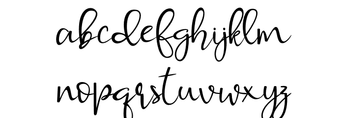 Anjellie Font LOWERCASE