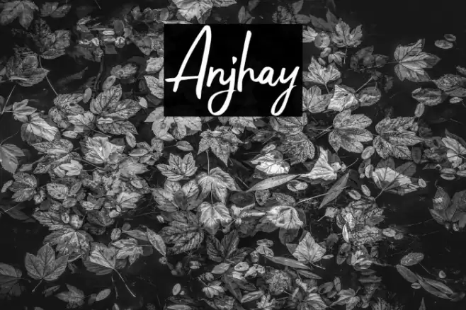 Anjhay Font examples