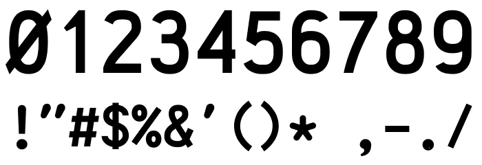 Anka/Coder Condensed Bold Font OTHER CHARS