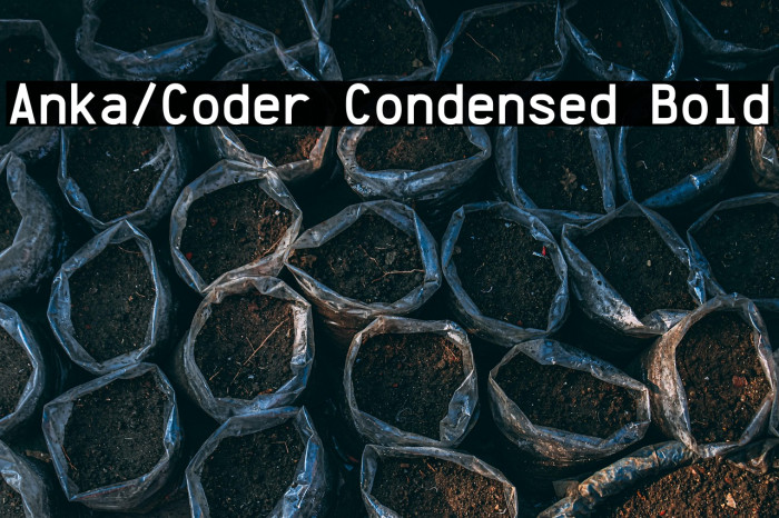 Anka/Coder Condensed Bold Example 1
