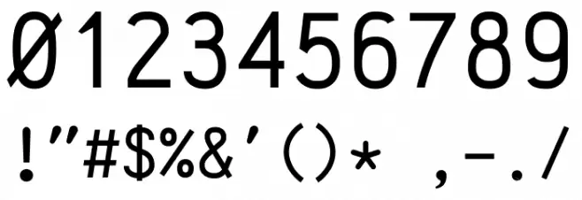 Anka/Coder Condensed Regular Font OTHER CHARS