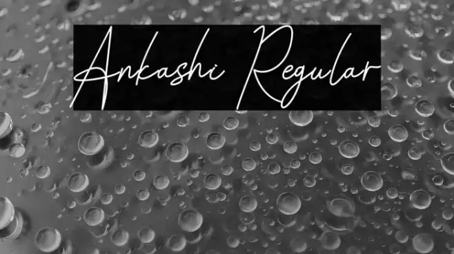 Ankashi Regular Шрифта examples