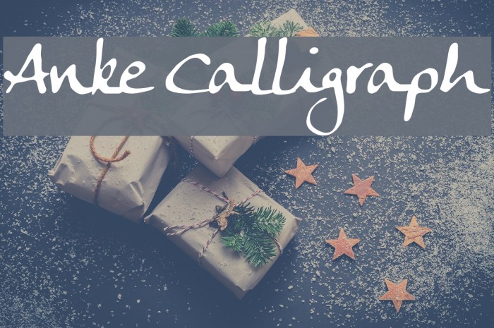 Anke Calligraph Font examples
