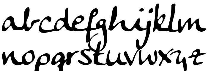 Anke Calligraph Font LOWERCASE