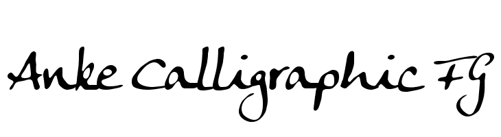 Anke Calligraphic FG  免费字体下载