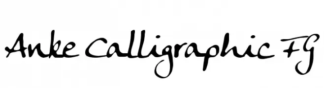 Anke Calligraphic FG  Descarca Fonturi Gratis