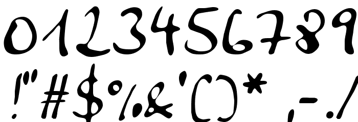 Anke Calligraphic FG フォント その他の文字