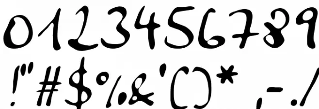 Anke Calligraphic FG Font OTHER CHARS