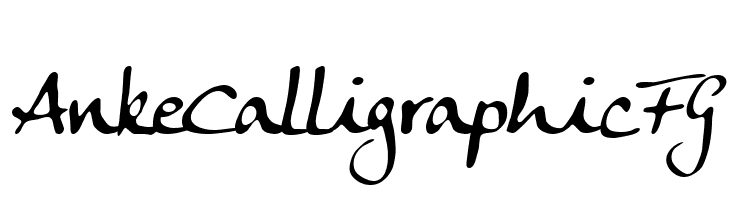 Anke Calligraphic FG  フリーフォントのダウンロード