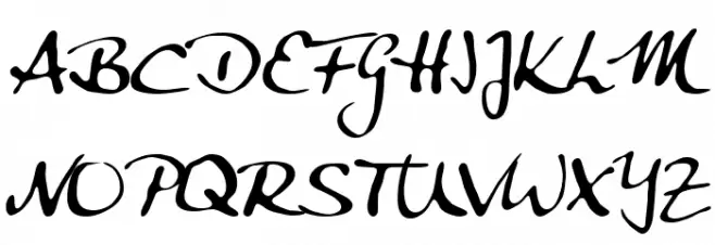 Anke Calligraphic FG 字体 大写